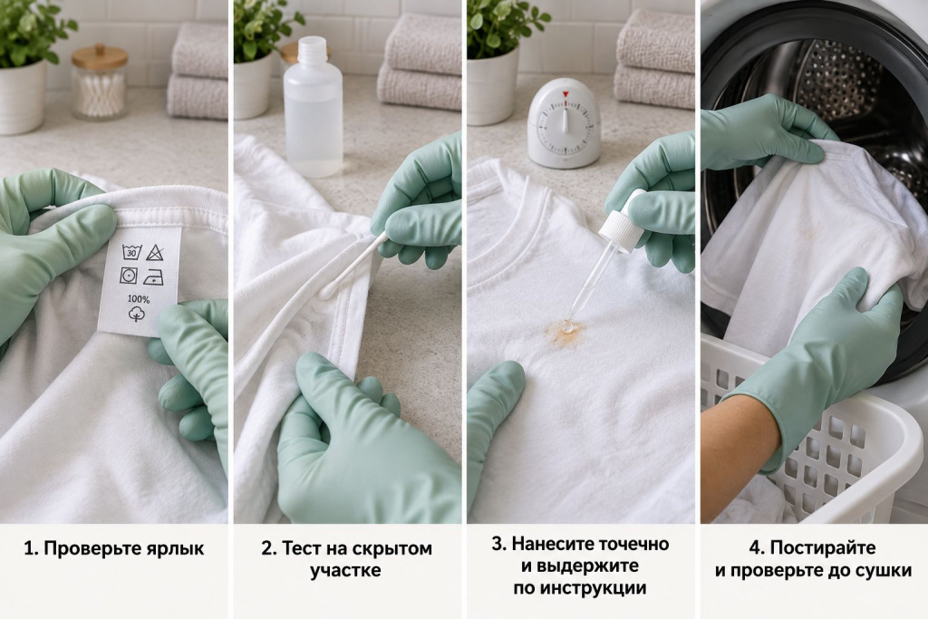 Как правильно нанести пятновыводитель Как правильно нанести пятновыводитель